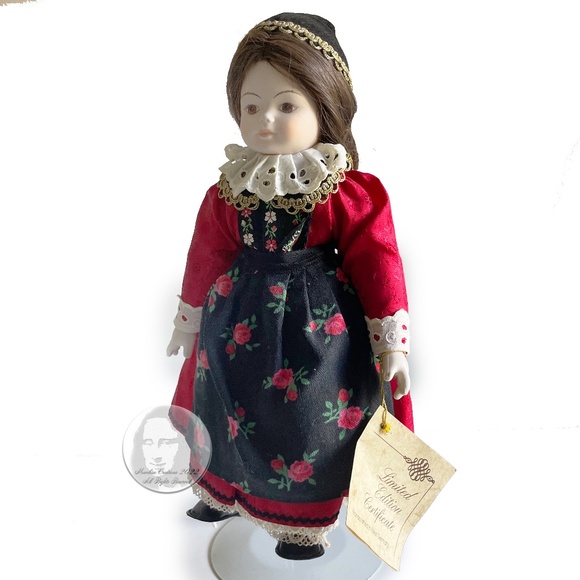 Porcelain Doll by Sweet Heart Doll Factory West Germany Limited Edition Rare - Picture 9 of 13